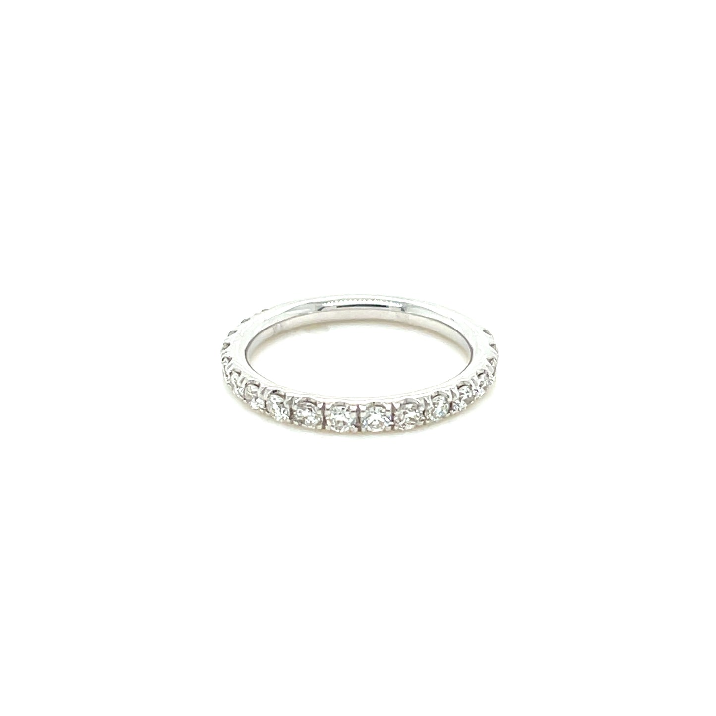 0.73 CT Round Brilliant Cut Diamonds in a 14 KT White Gold Band