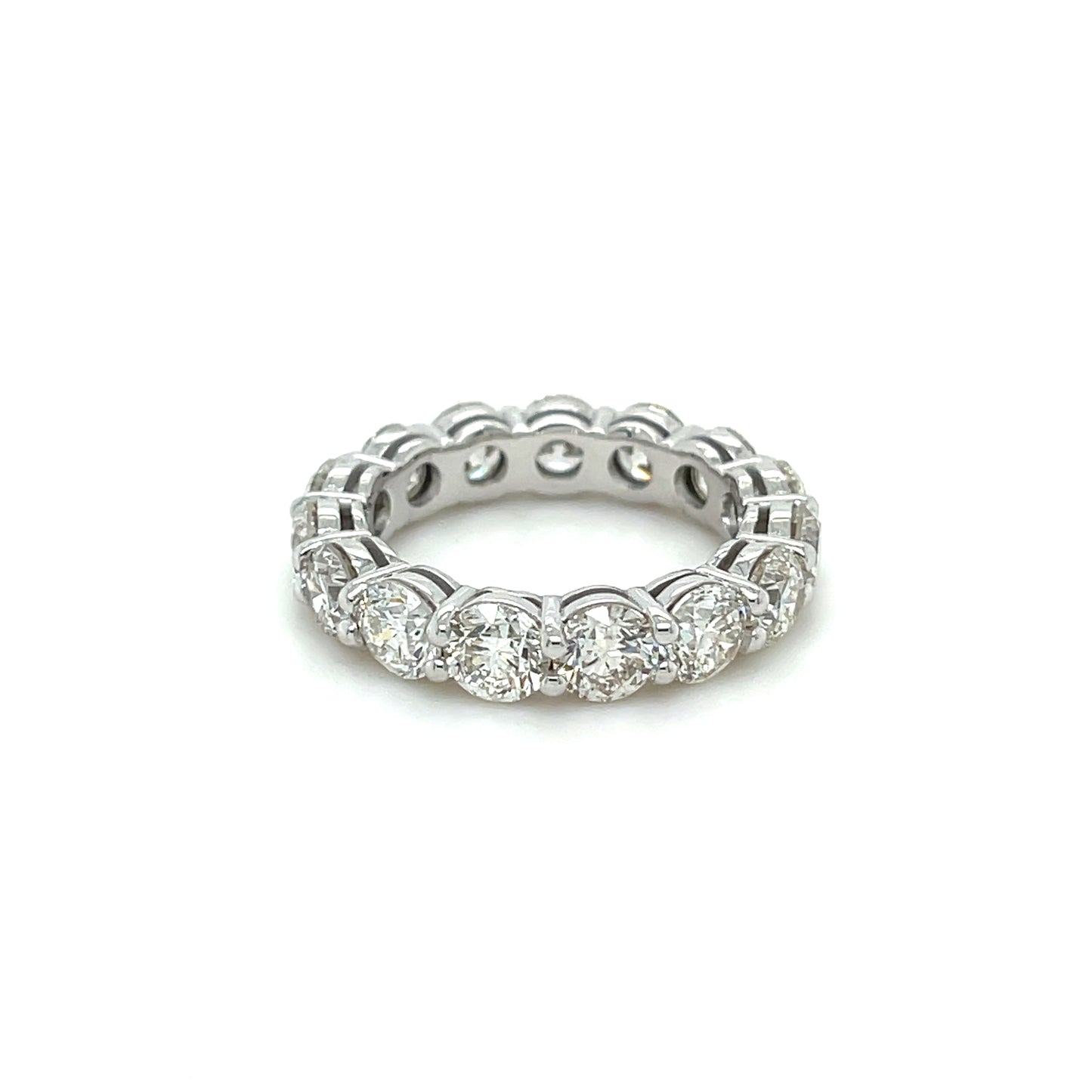 7.20 CT Round Brilliant Cut Diamonds in a 14 KT White Gold Eternity Band